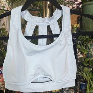 Alphalete Sky Blue Cutout Sports Bra